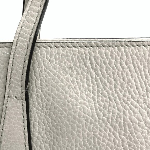 Auth GUCCI Swing 368824 White Leather Handbag - Picture 14 of 16